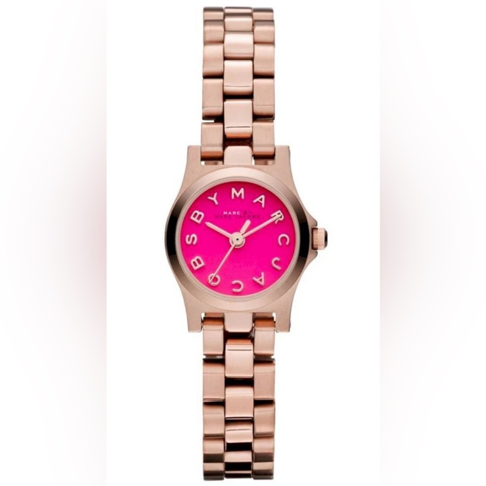 Marc By Marc Jacobs Rose Gold Hot Pink Mini Women’s Watch